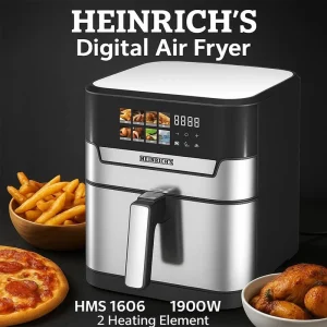 سرخ کن هنریچ مدل **HMS1606** یک سرخ‌کن بدون روغن برای تهیه انواع غذا با گردش هوای داغ است. این دستگاه برای افرادی مناسب است که می‌خواهند غذاهایی مانند سیب‌زمینی، مرغ، ماهی و دیگر مواد غذایی را با روغن کمتر و روش پخت ساده‌تر آماده کنند. HMS1606 برای استفاده روزمره در آشپزخانه طراحی شده و می‌تواند برای پخت و برشته کردن غذاهای مختلف مورد استفاده قرار گیرد. اگر به دنبال یک سرخ‌کن خانگی برای کاهش مصرف روغن و آماده‌سازی راحت‌تر غذا هستید، **هنریچ HMS1606** می‌تواند گزینه‌ای قابل بررسی باشد.